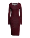 Isabel Marant Étoile Woman Midi Dress Burgundy Size 8 Viscose, Polyamide, Elastane In Red