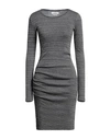 Isabel Marant Étoile Woman Midi Dress Grey Size 8 Viscose, Polyamide, Elastane