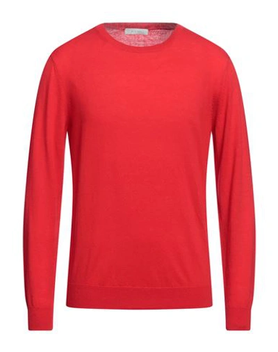 Diktat Man Sweater Red Size Xxl Merino Wool