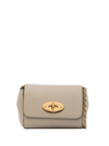 MULBERRY WHITE 'LILY' CROSSBODY BAG WITH TWIST-LOCK DETAIL AND GRAINED TEXTURE IN LEATHER WOMAN