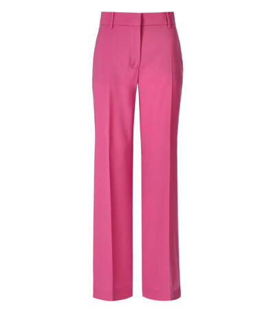 Max Mara High-waisted Wide-leg Trousers In Fucsia