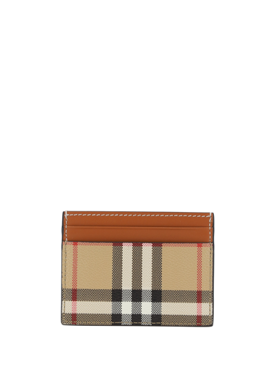 Burberry Sandon Card Holder In Archive Beige