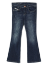 Diesel 1984 Slandy-high-j Trousers  In Blue