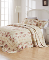 GREENLAND HOME FASHIONS ANTIQUE-LIKE ROSE 100% COTTON TRADITIONAL 3 PIECE BEDSPREAD SET, QUEEN