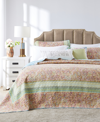 Greenland Home Fashions Palisades Cotton, Polyester Modern 3 Piece Bedspread Set, Queen In Blue