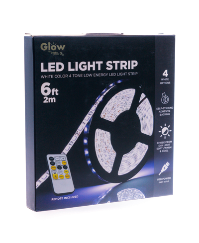 Gabba Goods Led Strip With Remote, 6' In White