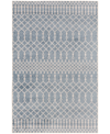 Nourison Astra Machine Washable Asw10 5'3" X 7' Area Rug In Blue