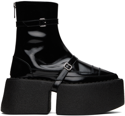 Shang Xia Ssense Exclusive Black Superstack Boots