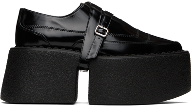 Shang Xia Ssense Exclusive Black Superstack Oxfords