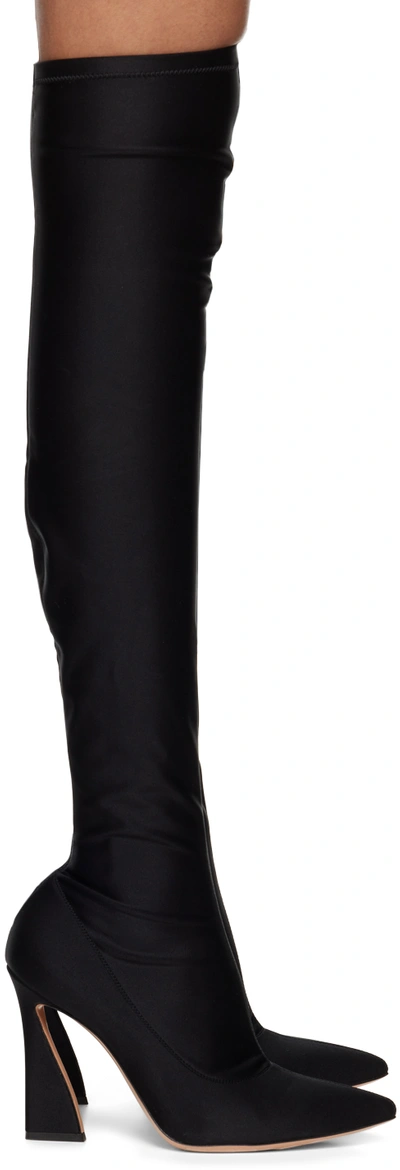 Gianvito Rossi Black Vertigo Tall Boots