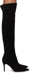 Gianvito Rossi Rennes Suede Over-the-knee Boots In Black