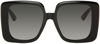 GUCCI BLACK RECTANGULAR SUNGLASSES