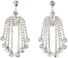 Magda Butrym Crystal Cascade Drop Earrings In Silver