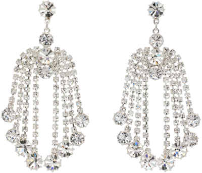 Magda Butrym Embellished Drop Earrings In Silver