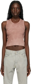 Notsonormal Pink Micro Tank Top In Earth