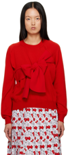 TAO RED BOW SWEATER