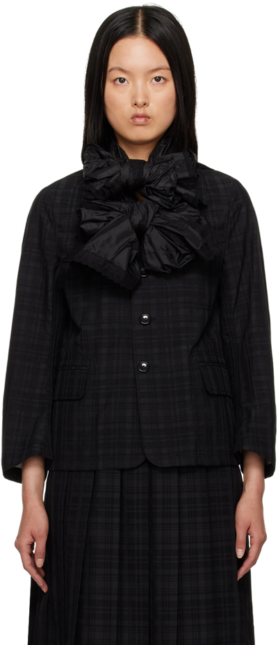 Tao Black Scarf Blazer In 1 Black