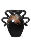 Ferm Living Verso Handled Vase In Black