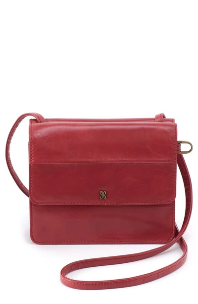Hobo Jill Leather Wallet Crossbody Bag In Zebra Stripes