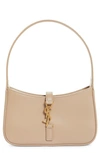 Saint Laurent Womens Le 5 À 7 Leather Shoulder Bag Rosy Sand