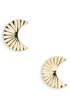 BONY LEVY BONY LEVY 14K GOLD MOON STUD EARRINGS