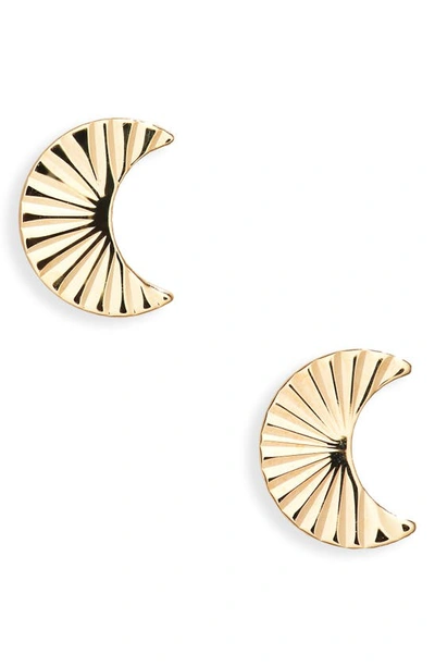 BONY LEVY BONY LEVY 14K GOLD MOON STUD EARRINGS 