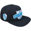 PRO STANDARD PRO STANDARD BLACK CHEYNEY WOLVES ARCH OVER LOGO EVERGREEN SNAPBACK HAT