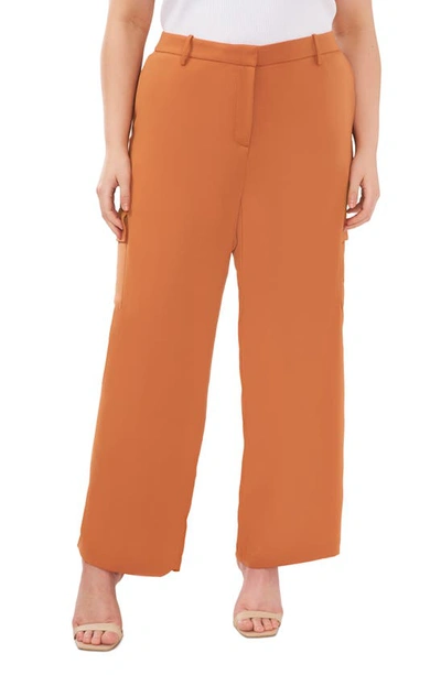 Halogen Wide Leg Cargo Pants In Warm Latte