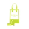 Carmen Sol Portofino Clear Mini Crossbody In Neon Yellow