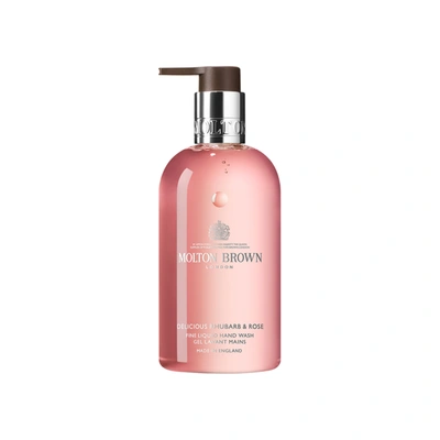 Molton Brown Delicious Rhubarb &amp; Rose Fine Liquid Hand Wash 300 ml In Pink
