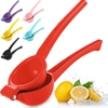 Zulay Kitchen Premium Quality Metal Lemon Squeezer, Citrus Juicer In Red