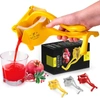 Zulay Kitchen Heavy Duty Pomegranate Manual Juicer - Fruit Press & Hand Juicer In Yellow