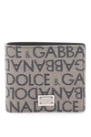 DOLCE & GABBANA JACQUARD LOGO BI FOLD WALLET