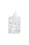 Monica Vinader Talisman Heart Recycled Sterling Silver Pendant In Sterling Silver