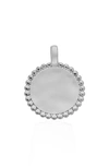 Monica Vinader Deia Beaded Recycled Sterling Silver Necklace Pendant In Sterling Silver
