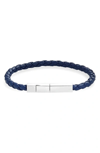 Bottega Veneta Braided Leather Bracelet In 4100 Cruise