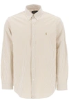 Polo Ralph Lauren Striped Cotton Poplin Shirt In Multi-colored