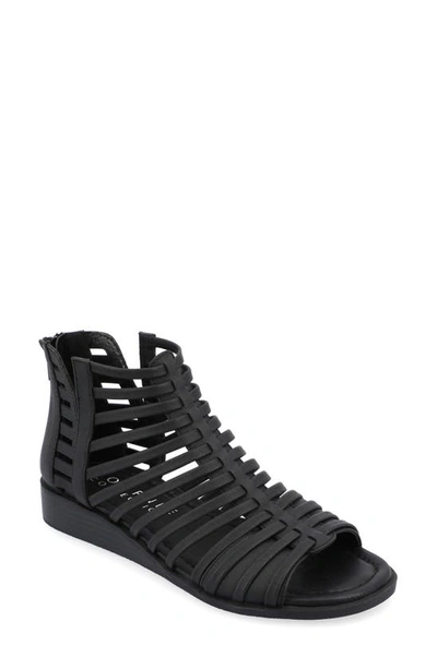 Journee Collection Womens Delilah Gladiator Sandals In Black