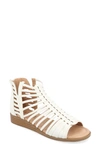 Journee Collection Delilah Wedge Sandal In White