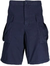Aspesi Cargo Bermuda Shorts In Blue