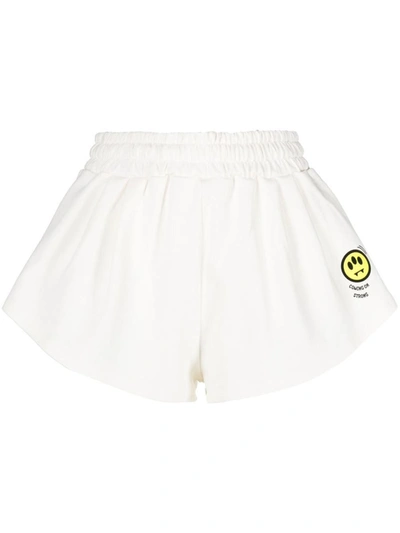 Barrow Logo-print Mini Shorts In White