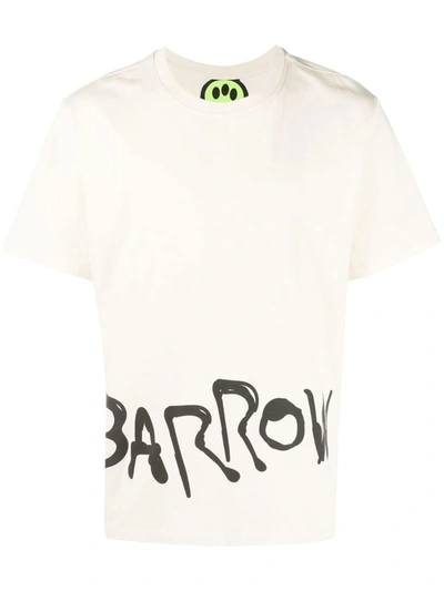 Barrow Logo-print Cotton T-shirt In Pink
