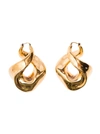 ALEXANDER MCQUEEN GOLD-COLORED TWISTED EARRINGS IN BRASS WOMAN