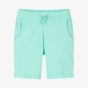 GUESS BOYS TURQUOISE BLUE COTTON SHORTS