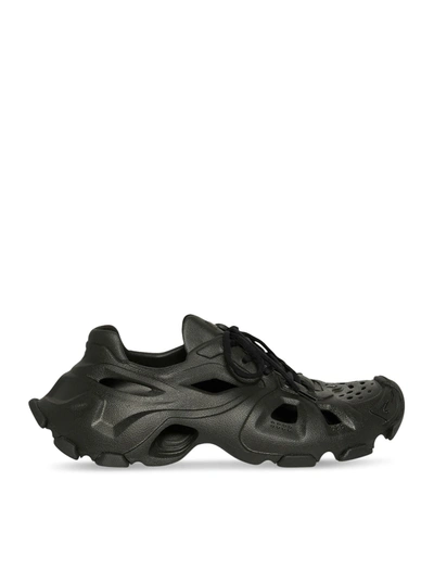 Balenciaga Hd Lace Up Sneakers In Black