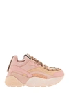 STELLA MCCARTNEY PANELLED DESIGN ECLIPSE ALTER SNEAKERS IN PINK LEATHER WOMAN