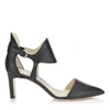 JIMMY CHOO MOON 65 Black Smooth Leather Closed Toe Pumps