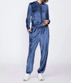 STATESIDE Bamboo Velour Sweatpant In Blue