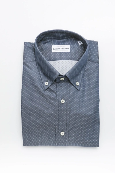 Robert Friedman Blue Cotton Shirt