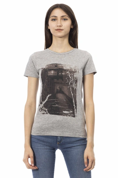 Trussardi Action Cotton Tops & Women's T-shirt In Gray